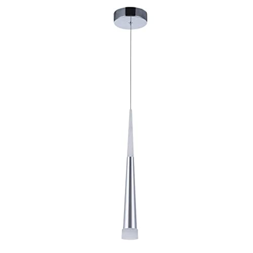 STARRYOL Lámpara colgante moderna, 7W LED Lámpara de techo con estilo cono, perfecta para sala de estar, restaurante, dormitorio, cafetería, etc. - Luz blanca 6000K